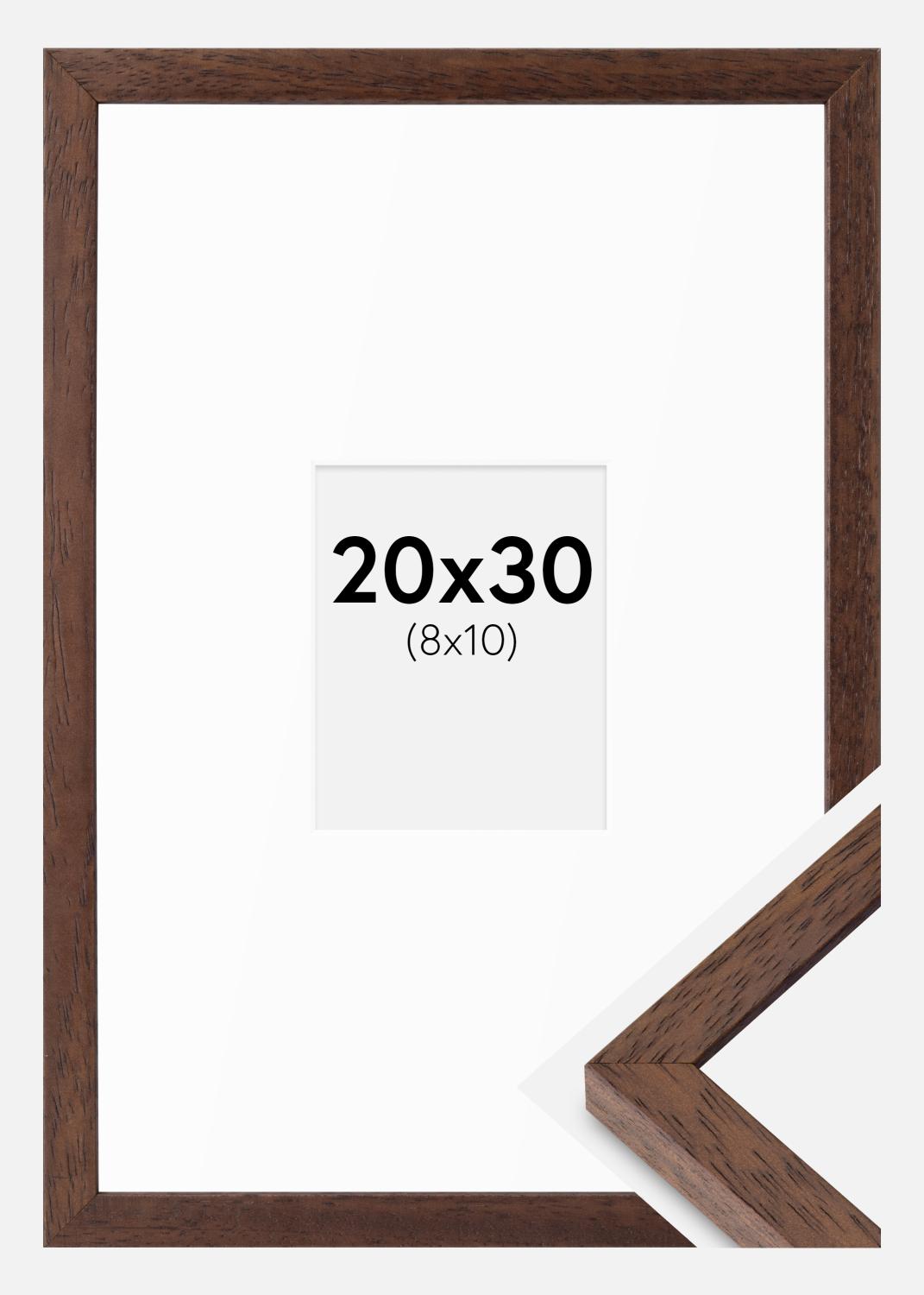 Product Image for Fotokader Ares Teak 20x30 cm - Passe-partout Wit 9x11 cm