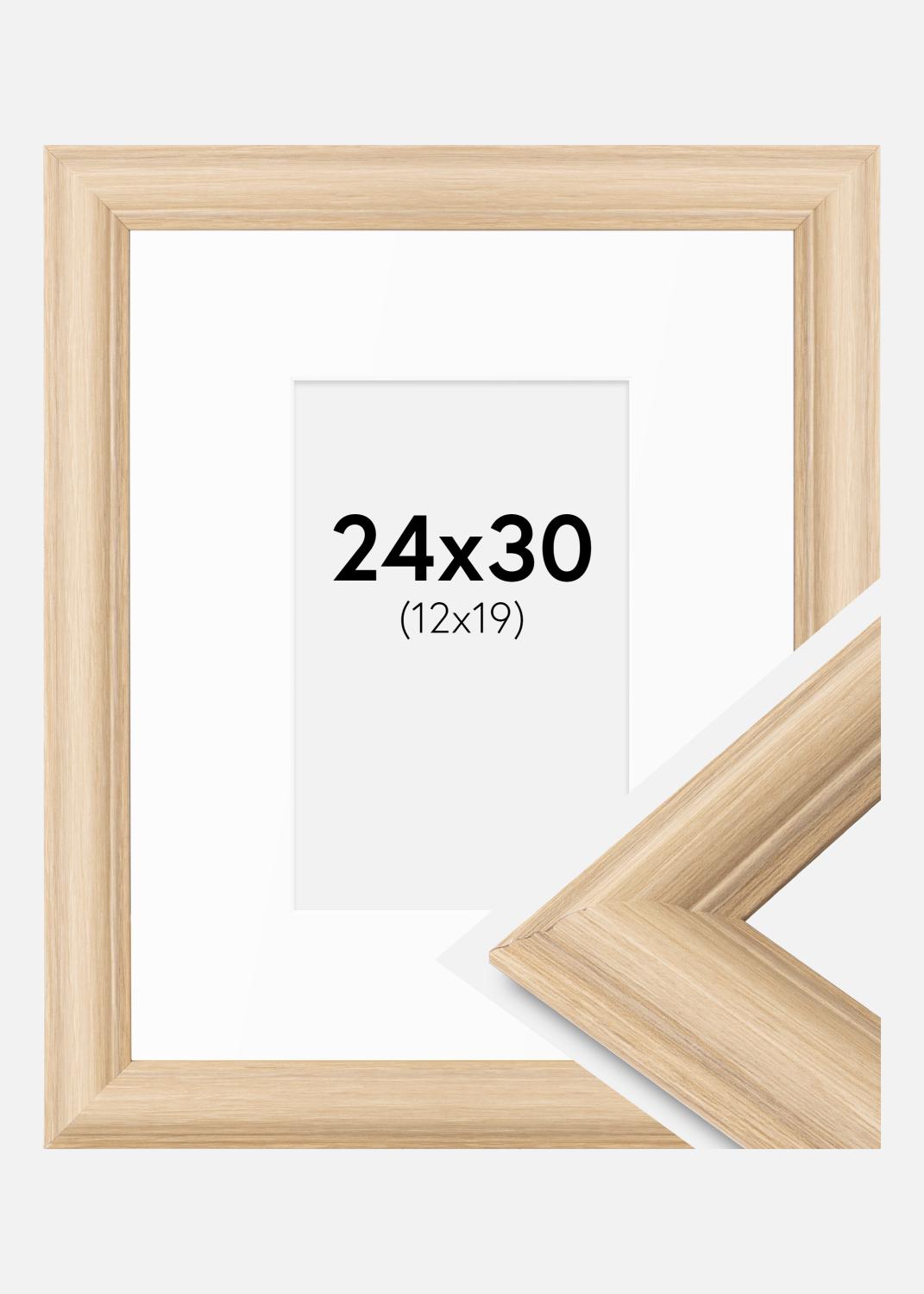 Product Image for Fotokader Västkusten Eik 24x30 cm - Passe-partout Wit 13x20 cm