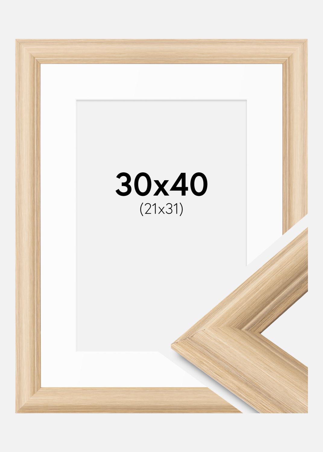 Product Image for Fotokader Västkusten Eik 30x40 cm - Passe-partout Wit 22x32 cm