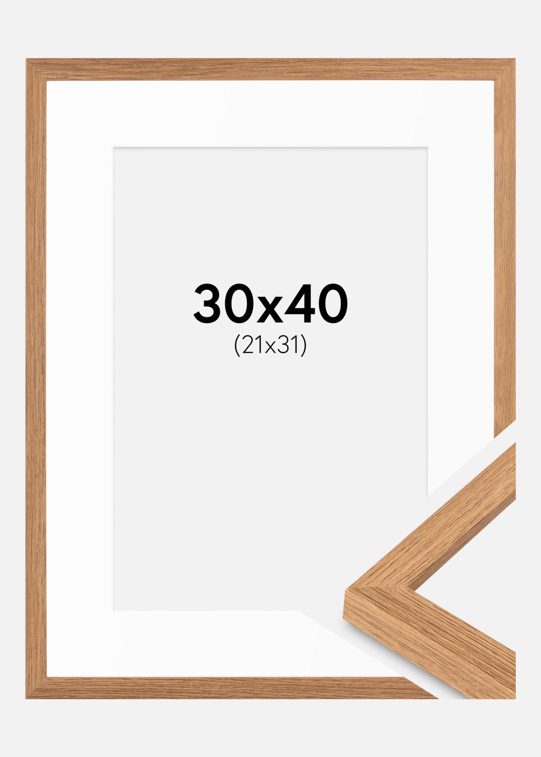 Product Image for Fotokader Stilren Teak 30x40 cm - Passe-partout Wit 22x32 cm