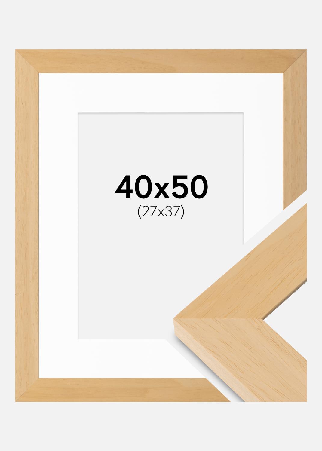 Product Image for Fotokader Juno Hout 40x50 cm - Passe-partout Wit 28x38 cm
