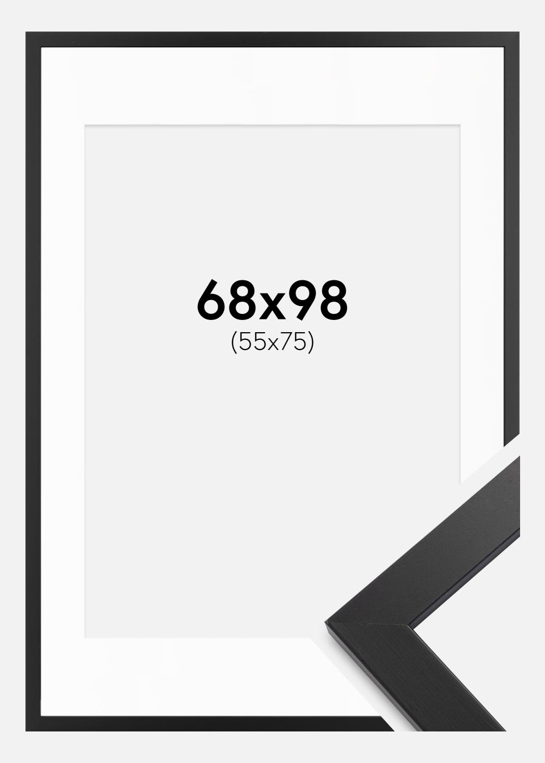 Product Image for Fotokader zwart hout 68x98 cm - Passe-partout Wit 56x76 cm
