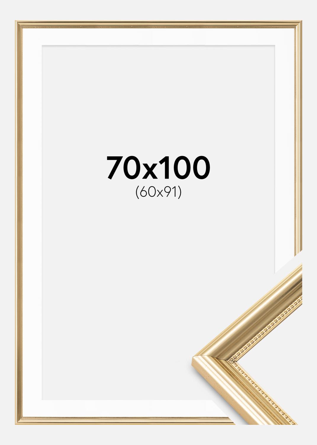 Product Image for Fotokader Gala Guld 70x100 cm - Passe-partout Wit 61x92 cm
