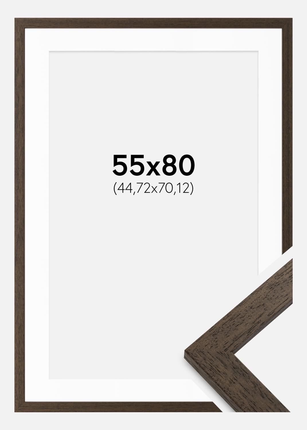 Product Image for Fotokader bruin hout 55x80 cm - Passe-partout Wit 18x28 inches