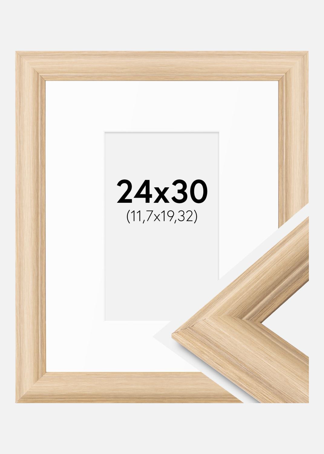 Product Image for Fotokader Västkusten eik 24x30 cm - Passe-partout Wit 5x8 inches
