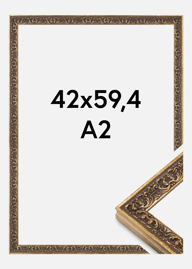 Jämtlands Ramfabrik Kader Amber Acrylglas Zilver 42x59,4 cm (A2)