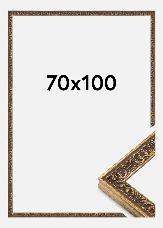 Jämtlands Ramfabrik Kader Amber Acrylglas Zilver 70x100 cm