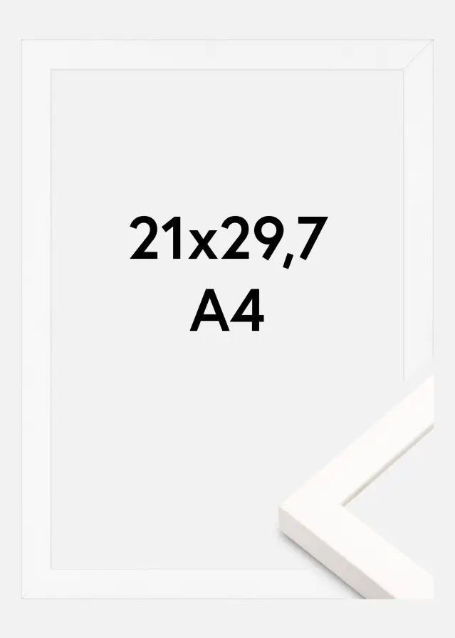 Jämtlands Ramfabrik Kader Brooke Acrylglas Wit 21x29,7 cm (A4)