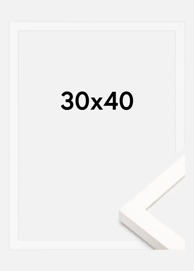 Jämtlands Ramfabrik Kader Brooke Acrylglas Wit 30x40 cm