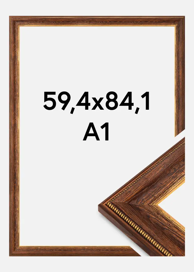 Ramverkstad Kader Fabriano Acrylglas Bruin 59,4x84,1 cm (A1)