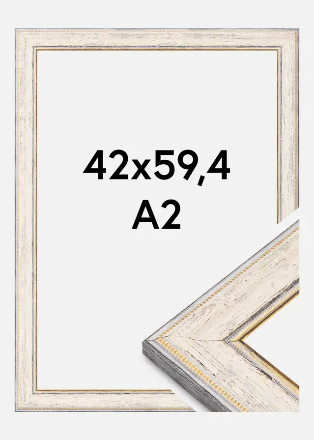 Ramverkstad Kader Fabriano Acrylglas Wit 42x59,4 cm (A2)