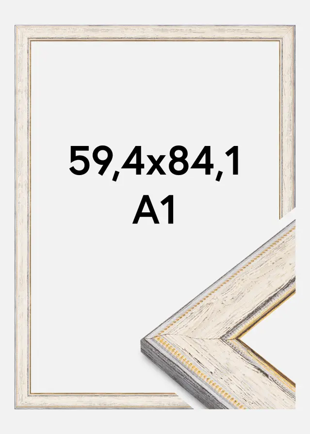 Ramverkstad Kader Fabriano Acrylglas Wit 59,4x84,1 cm (A1)