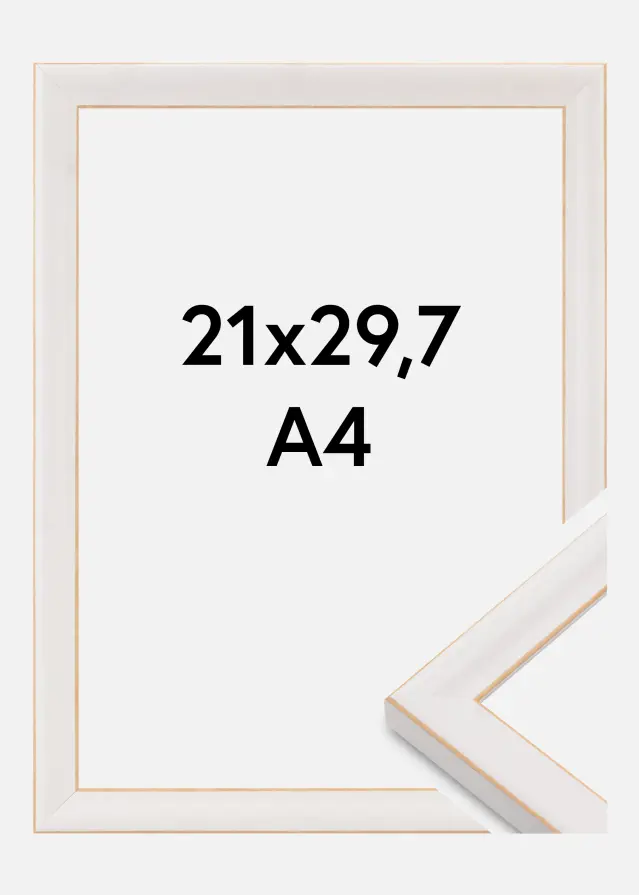 Jämtlands Ramfabrik Kader Marie Claire Acrylglas Wit 21x29,7 cm (A4)