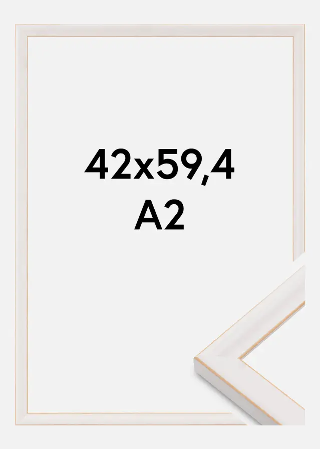 Jämtlands Ramfabrik Kader Marie Claire Acrylglas Wit 42x59,4 cm (A2)