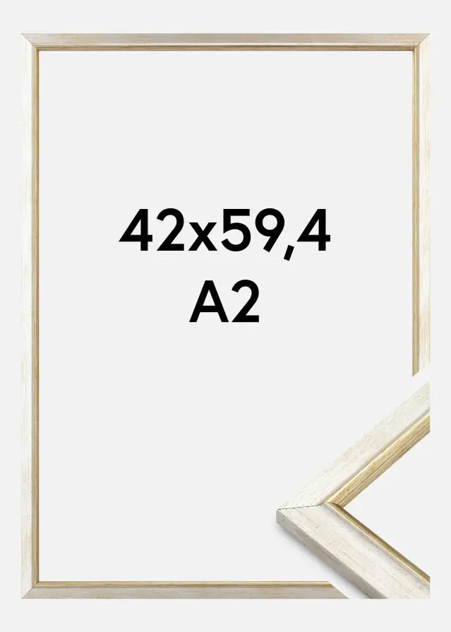 Jämtlands Ramfabrik Kader Marisa Acrylglas Zilver 42x59,4 cm (A2)