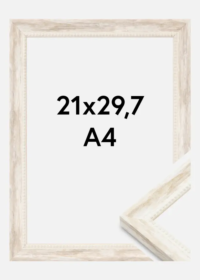 Jämtlands Ramfabrik Kader Soledad Acrylglas Wit 21x29,7 cm (A4)
