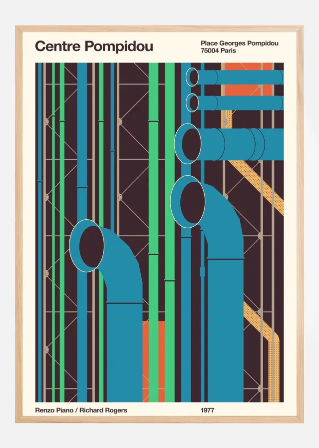 Bildverkstad Pompidou Poster