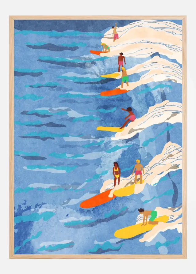 Bildverkstad chilled surfing Poster