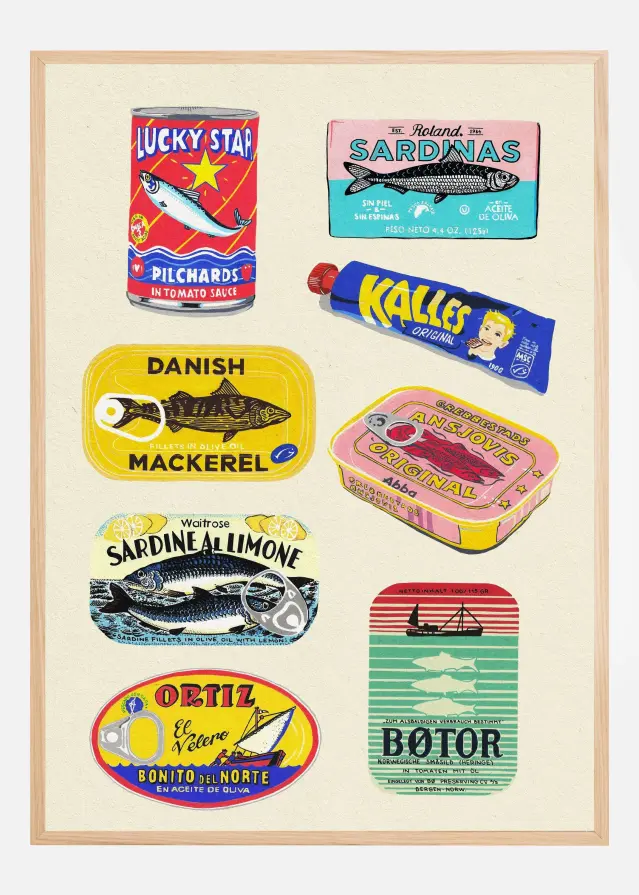 Bildverkstad Canned Fish Poster