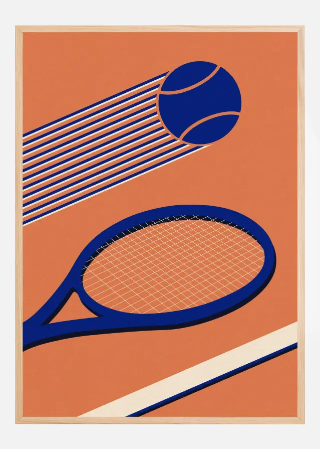 Bildverkstad Tennis 80s Poster