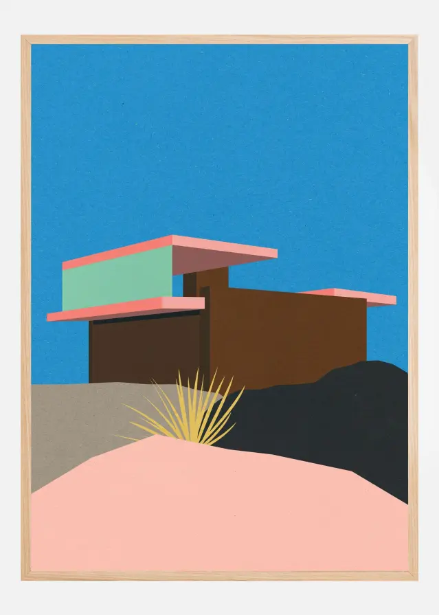 Bildverkstad Kaufmann Desert House Poster