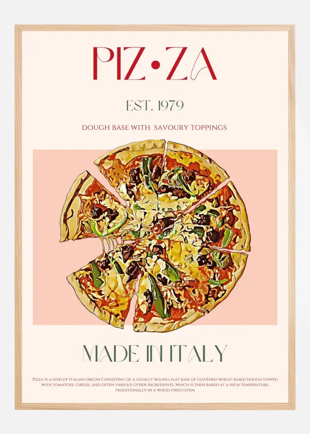 Bildverkstad Pizza Poster