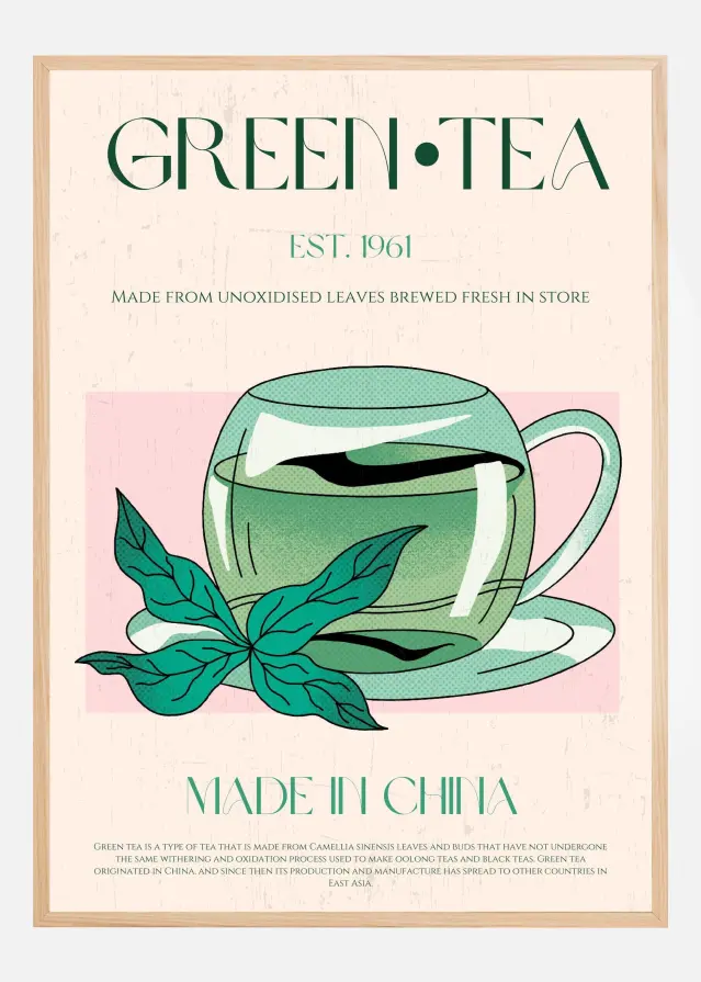 Bildverkstad Green Tea No1 Poster