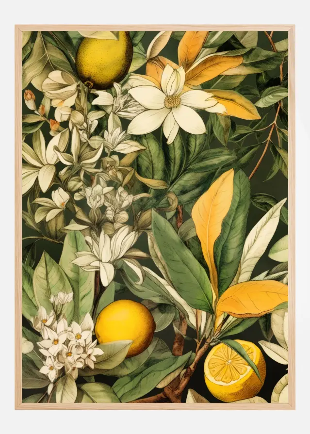 Bildverkstad Flowers and fruits 1 Poster