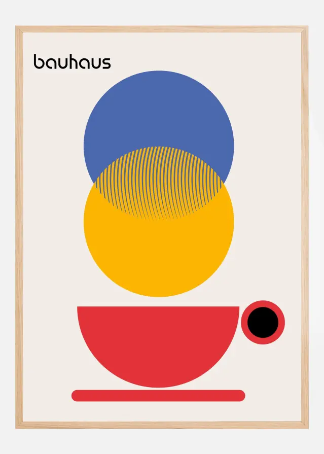 Bildverkstad Bauhaus Coffee Abstract Poster