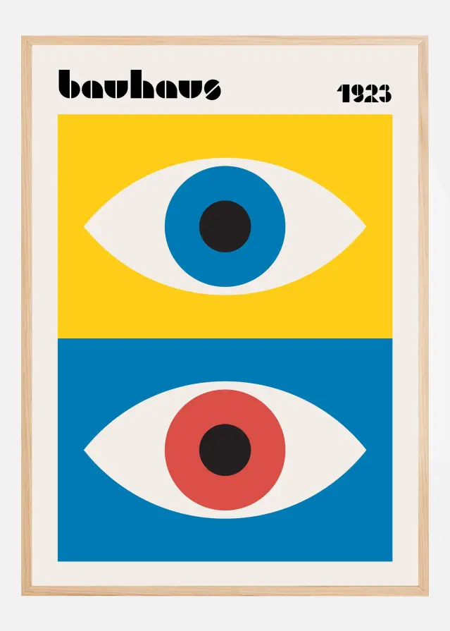 Bildverkstad Bauhaus Eyes Abstract Poster