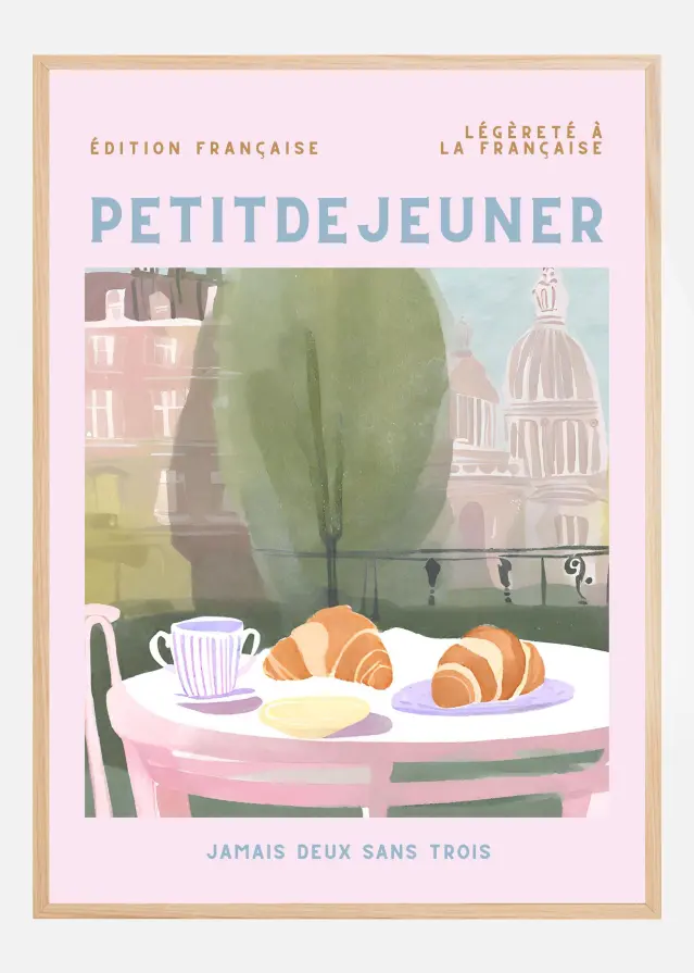 Bildverkstad Petit Dejeuner Poster