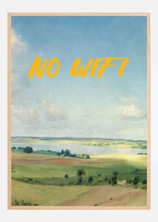 Bildverkstad No Wifi Poster