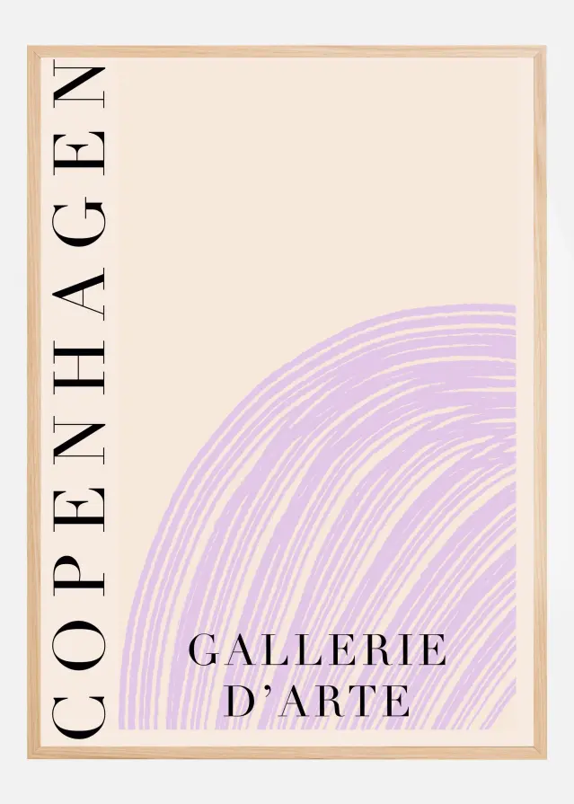 Bildverkstad Copenhagengalerielilac Ratio2x3 Poster