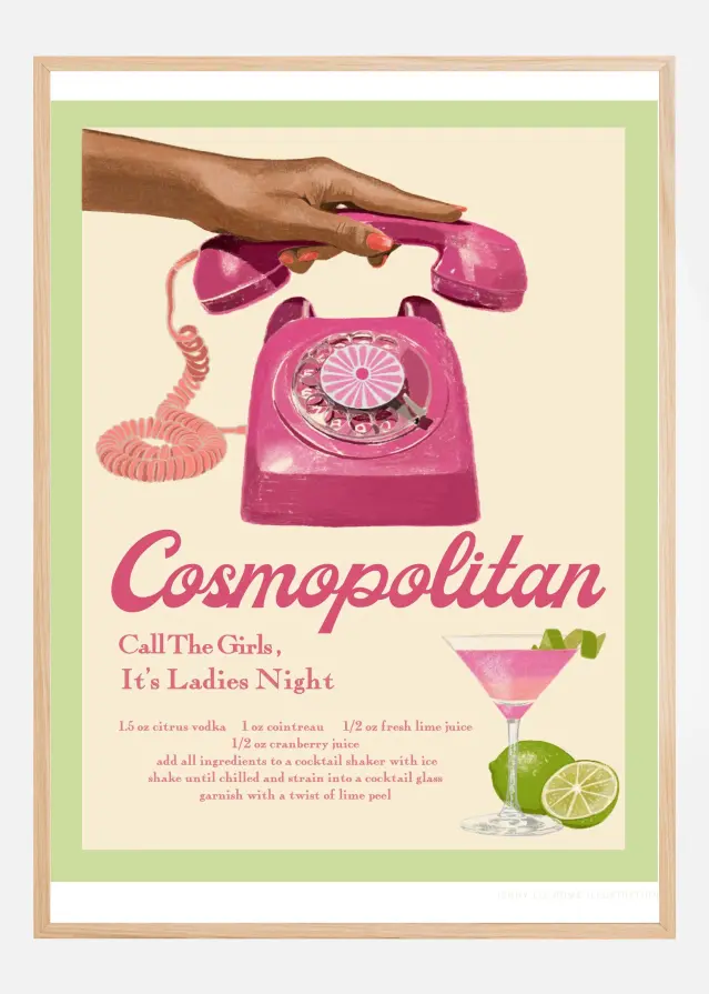 Bildverkstad Jlr Cocktails Cosmopolitan Poster