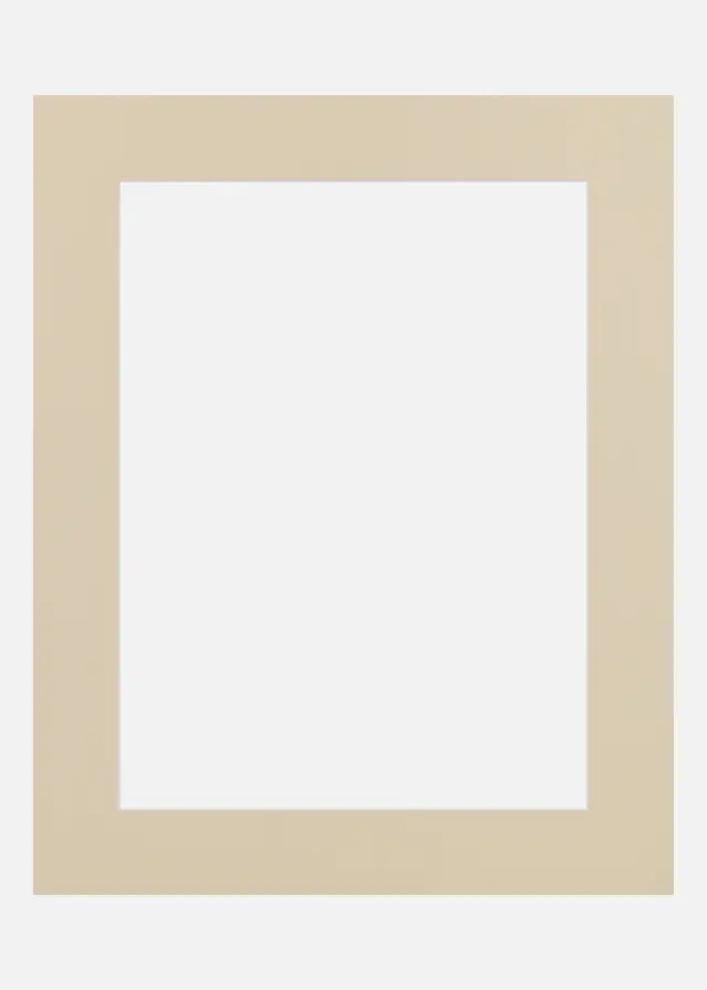 Jämtlands Ramfabrik Passepartout Sandstone (Witte kern) 50x70 cm (41x58,4 - A2)
