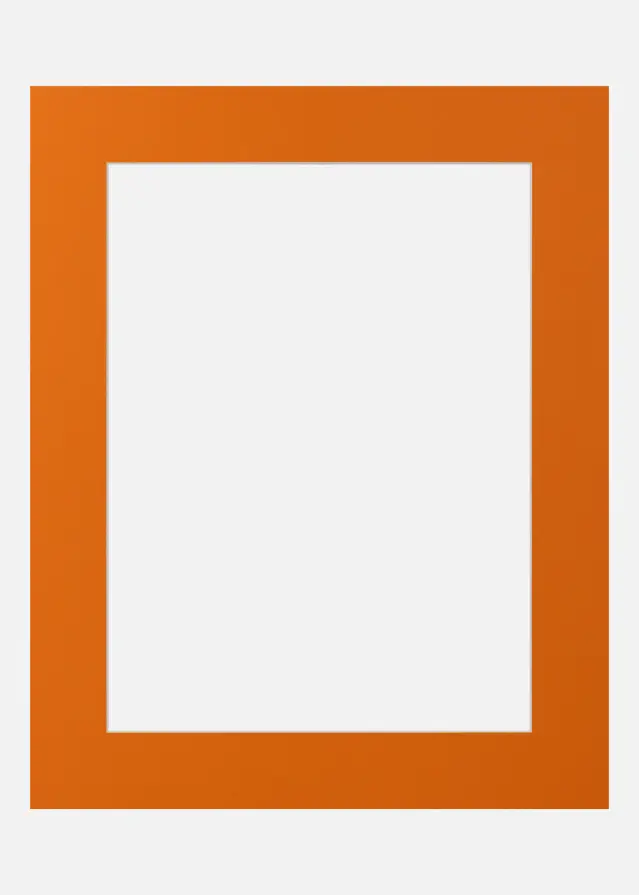 Jämtlands Ramfabrik Passepartout Blaze Orange (Witte kern) 50x70 cm (41x58,4 - A2)