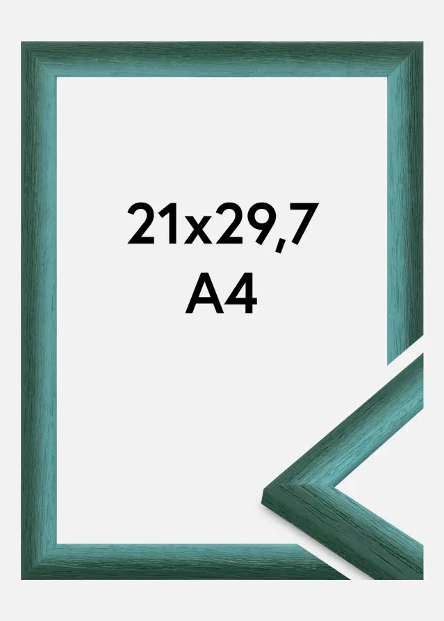 Jämtlands Ramfabrik Kader Cornwall Acrylglas Donkergroen 21x29,7 cm (A4)