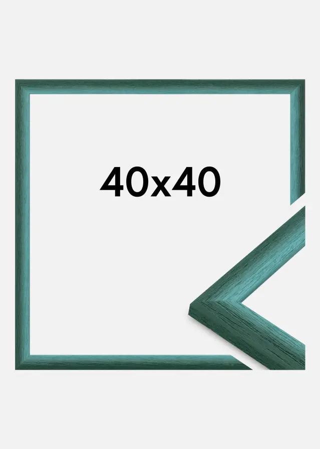 Jämtlands Ramfabrik Kader Cornwall Acrylglas Donkergroen 40x40 cm
