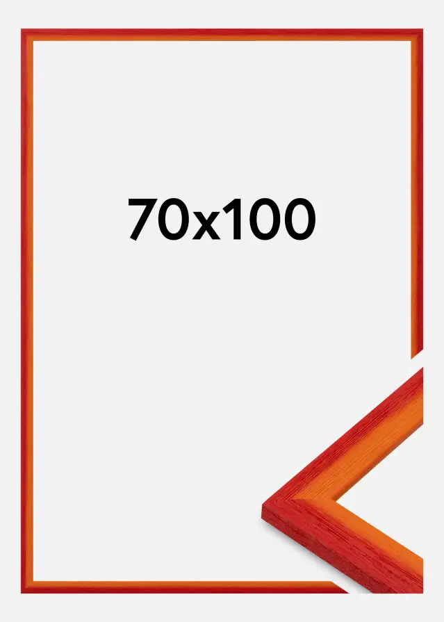 Jämtlands Ramfabrik Kader Cornwall Acrylglas Rood 70x100 cm