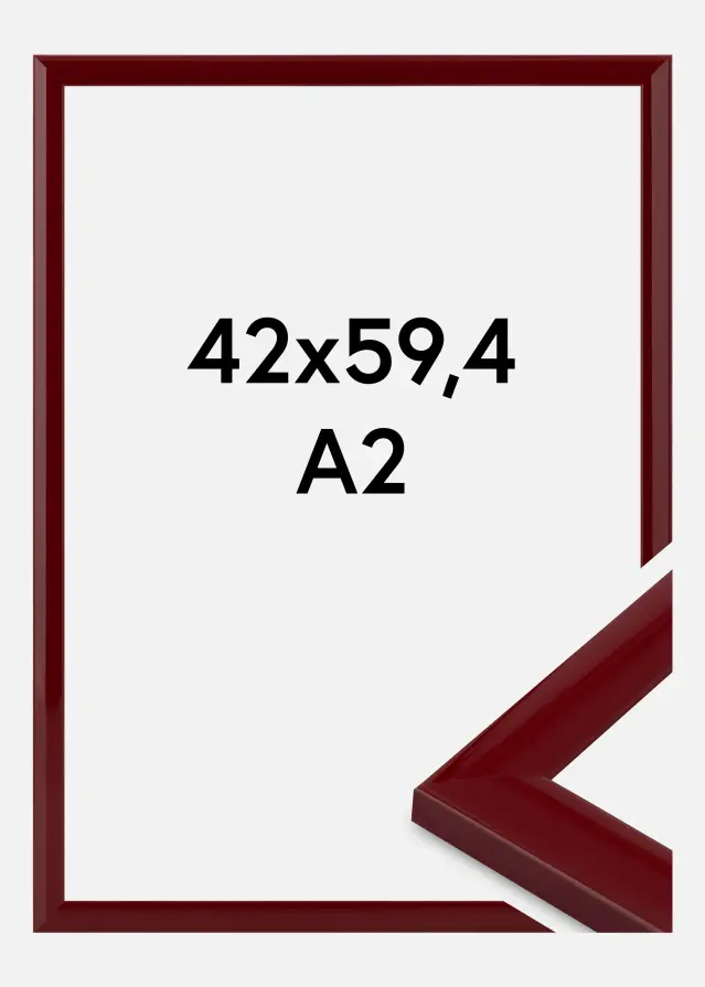 Jämtlands Ramfabrik Kader Dorset Acrylglas Donkerrood 42x59,4 cm (A2)