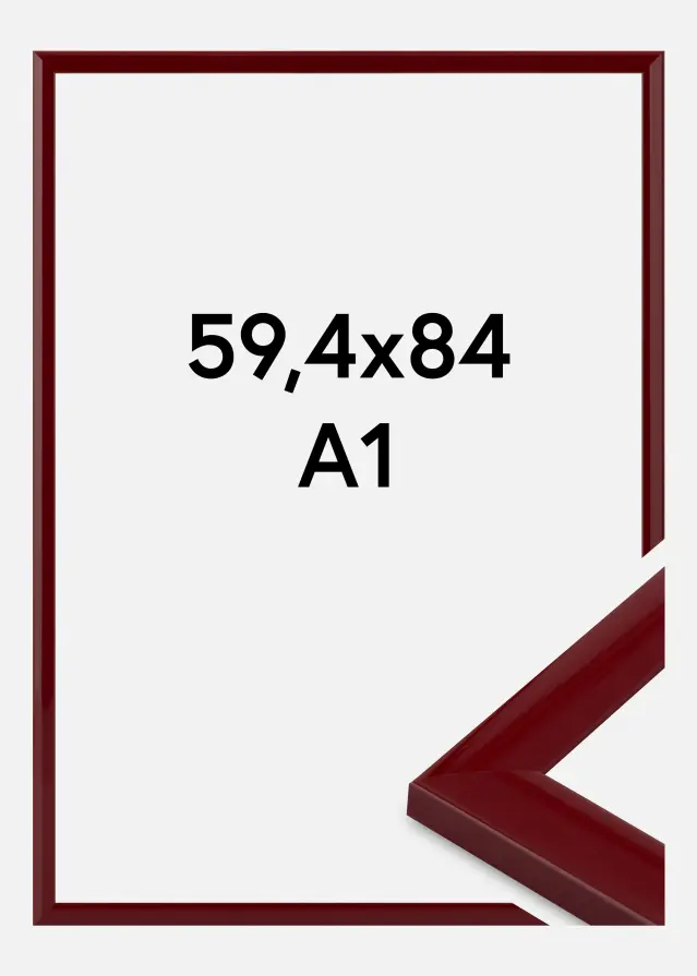 Jämtlands Ramfabrik Kader Dorset Acrylglas Donkerrood 59,4x84,1 cm (A1)
