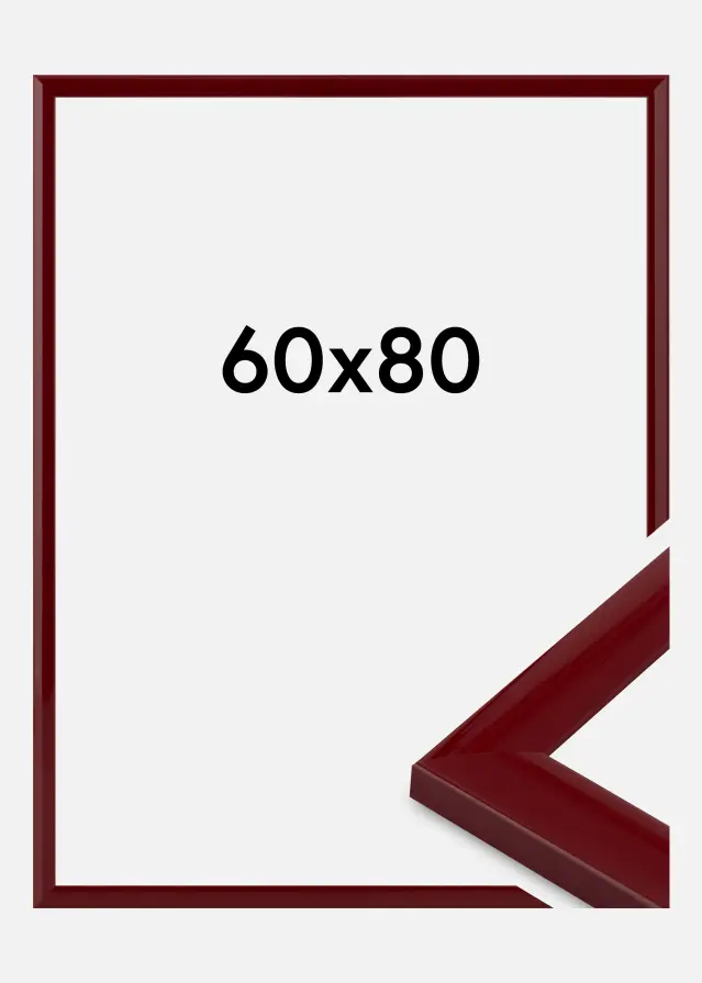 Jämtlands Ramfabrik Kader Dorset Acrylglas Donkerrood 60x80 cm