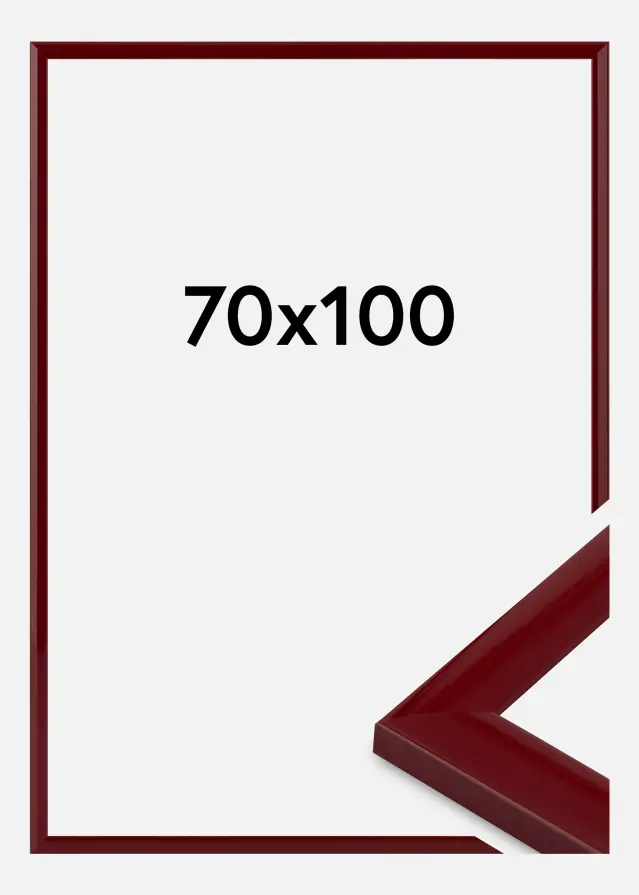 Jämtlands Ramfabrik Kader Dorset Acrylglas Donkerrood 70x100 cm