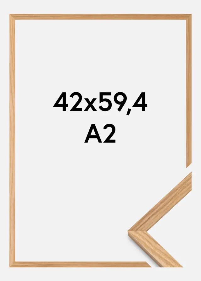 BGA Kader Massief Eikenhout Acrylglas 42x59,4 (A2)