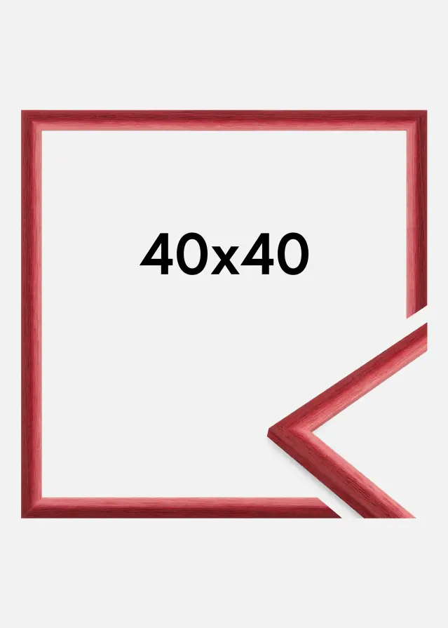 Jämtlands Ramfabrik Kader Cornwall Acrylglas Donkerrood 40x40 cm