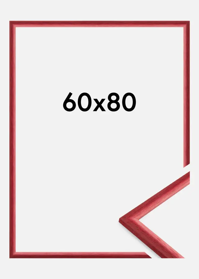 Jämtlands Ramfabrik Kader Cornwall Acrylglas Donkerrood 60x80 cm