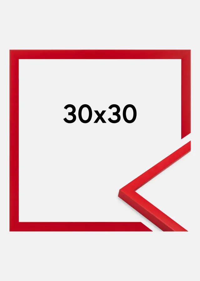 Jämtlands Ramfabrik Kader Kent Acrylglas Rood 30x30 cm