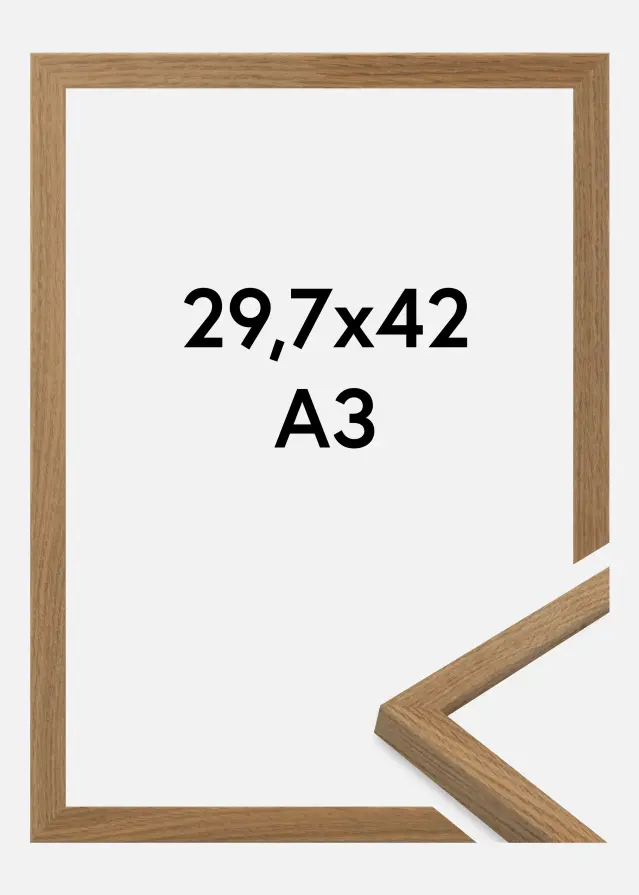 Jämtlands Ramfabrik Kader Salisbury Acrylglas Eik 29,7x42 cm (A3)