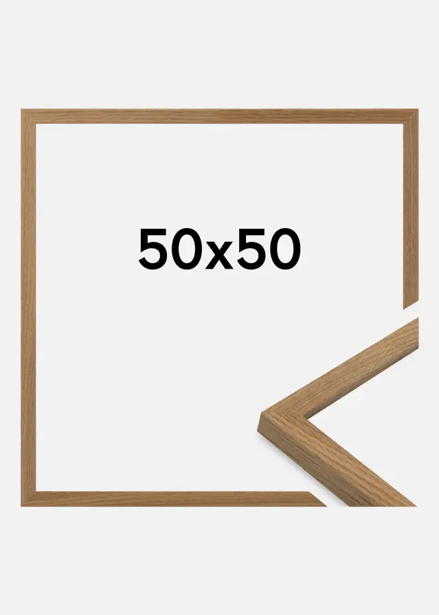 Jämtlands Ramfabrik Kader Salisbury Acrylglas Eik 50x50 cm