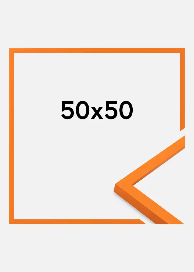 Jämtlands Ramfabrik Kader Kent Acrylglas Oranje 50x50 cm